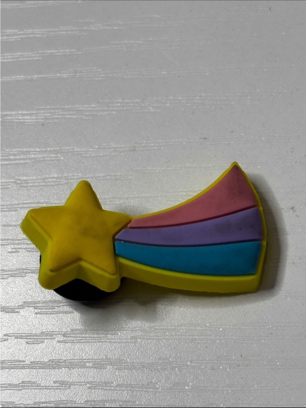 CROCS Yellow Star Shooting Rainbow Jibbitz Charm